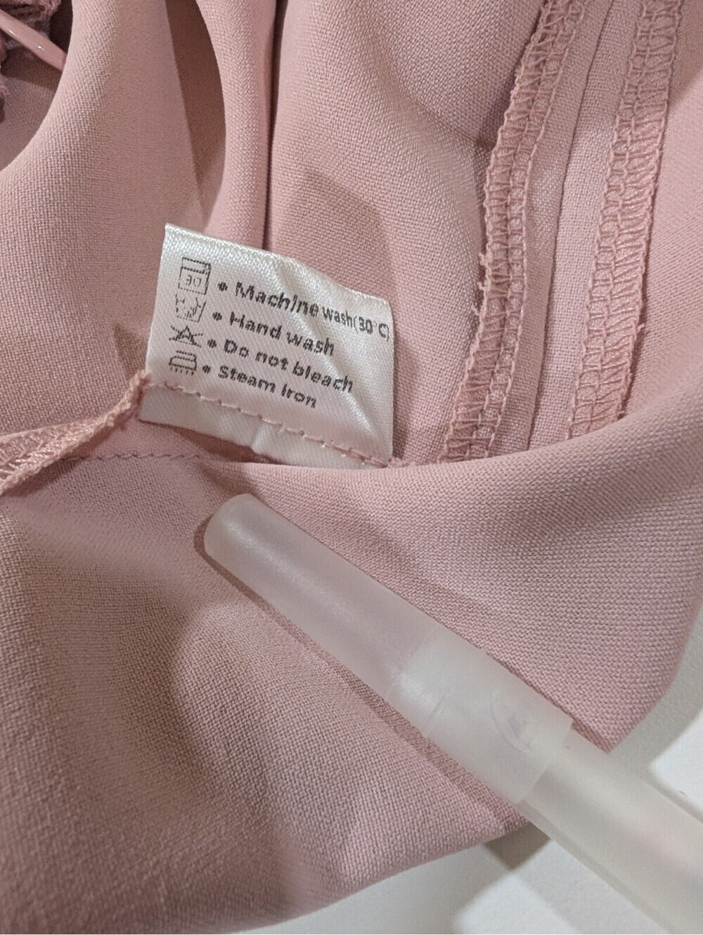 Leani asymmetric draped midi skirt light pink nwt - Picture 5 of 7